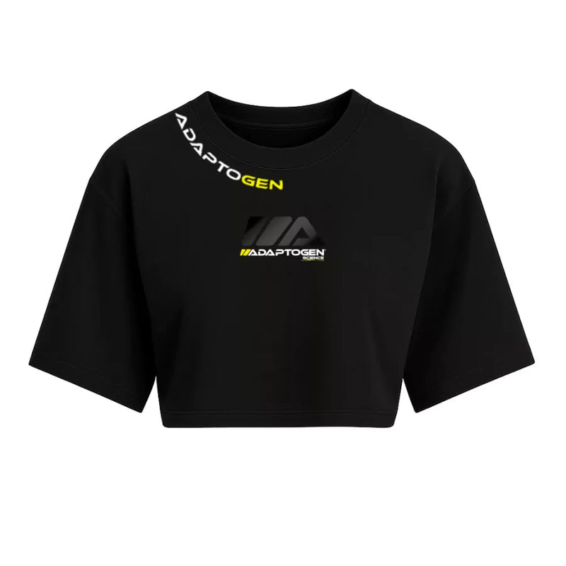 Cropped Oversized Preto Holográfica Preta