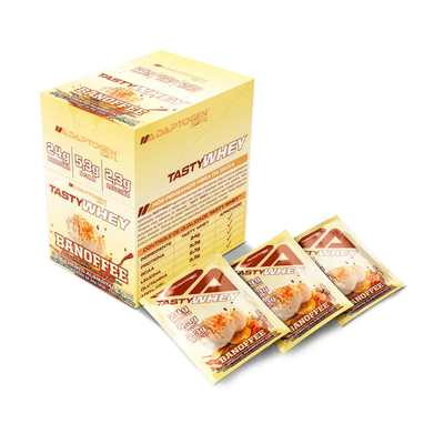 Tasty Whey 3w Gourmet Pack com 12 sachês de 34g Banoffee