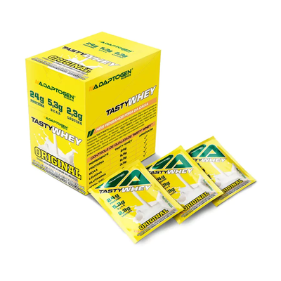 Tasty Whey 3w Gourmet Pack com 12 sachês de 34g Original