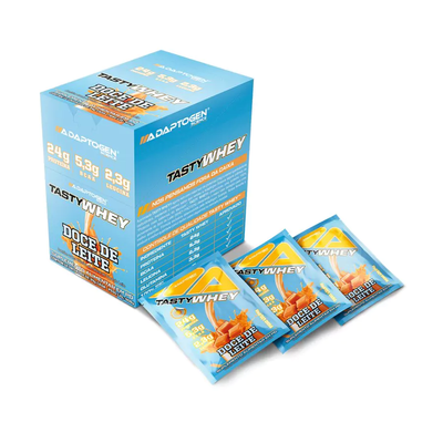 Tasty Whey 3w Gourmet Pack com 12 sachês de 34g Doce de Leite