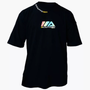 Camiseta Oversized Masculina Holografica Preto