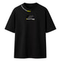 Camiseta Oversized Masculina Preta Holográfica Preta